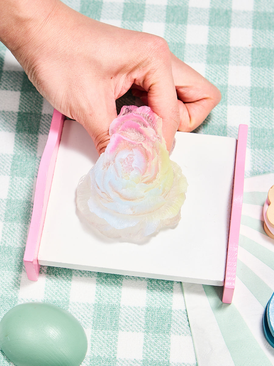 Transparent-colorful Peony Flower Squishy Toy