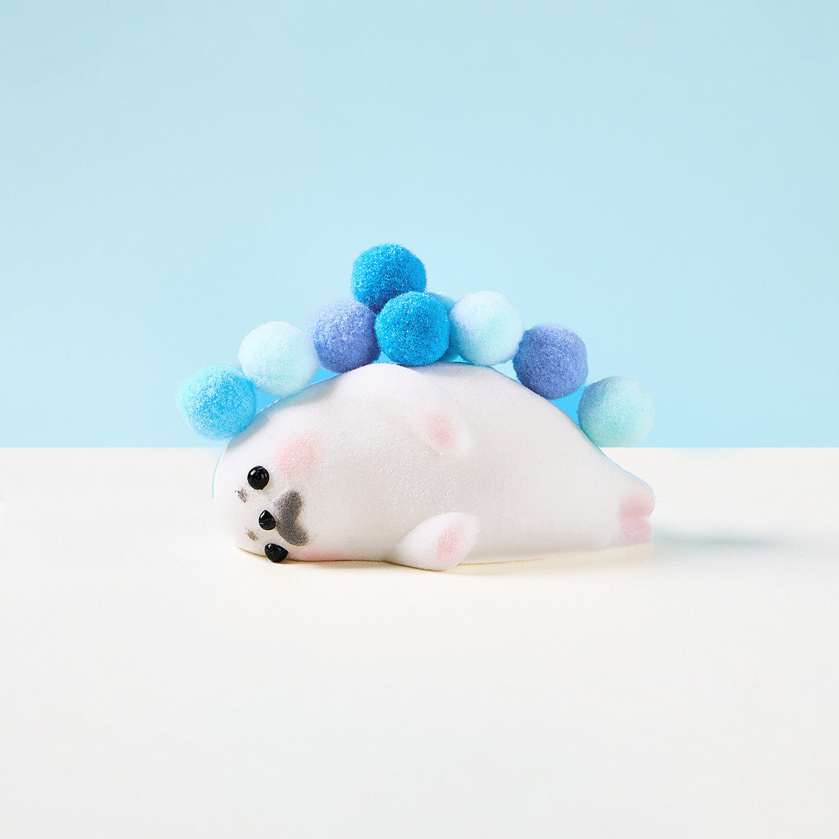 Flocked Seal Squishy Toy