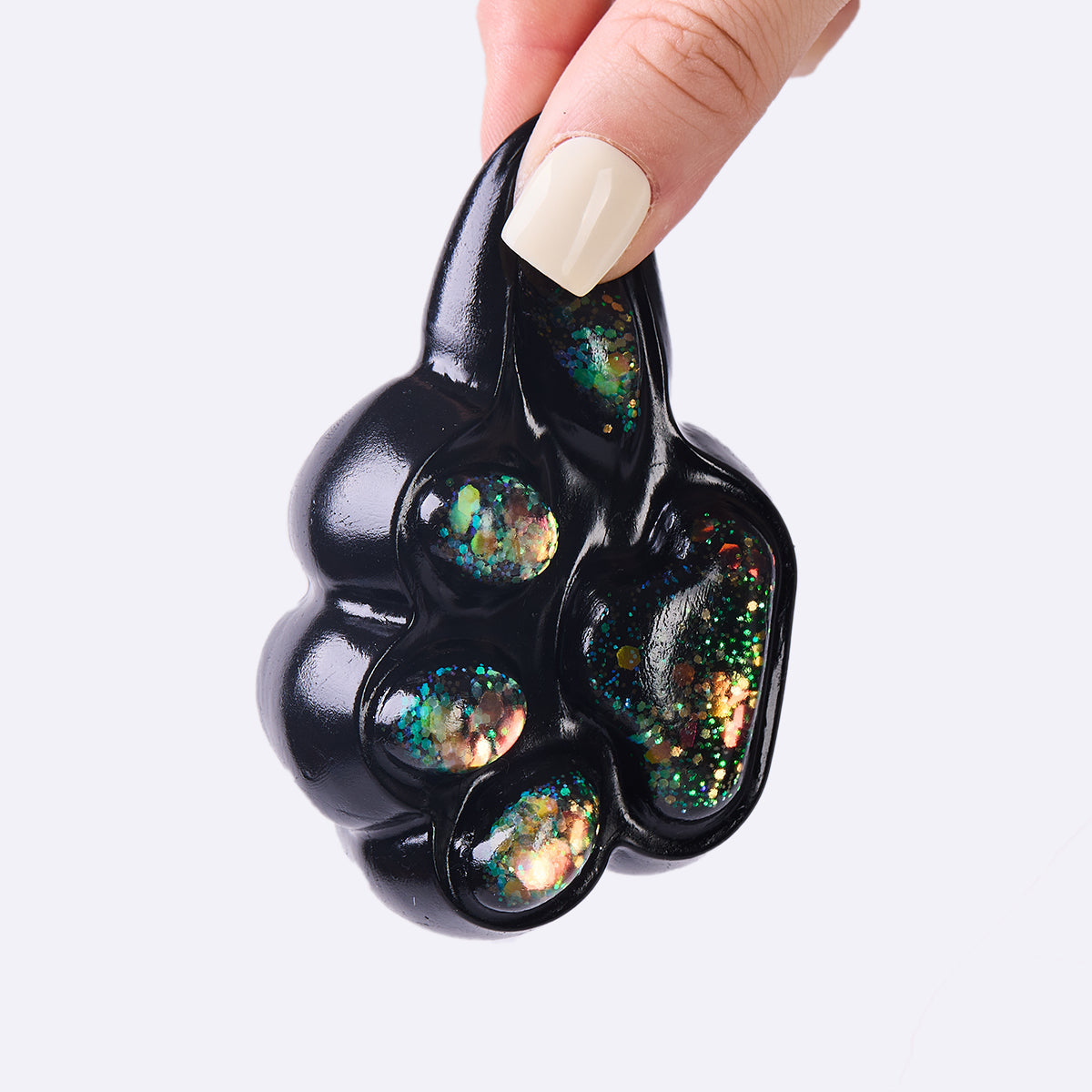 100g Black-bling Paw Squishy Toy