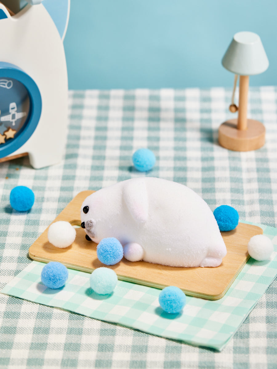 Flocked Seal Squishy Toy