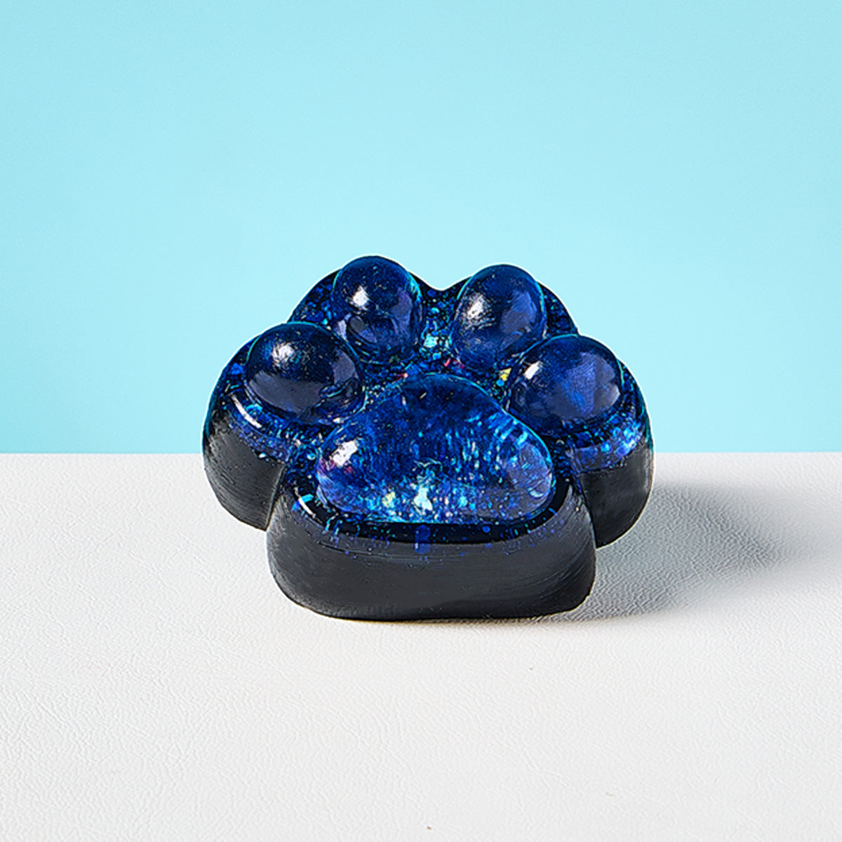 Transparent-black-blue Paw Squishy Toy