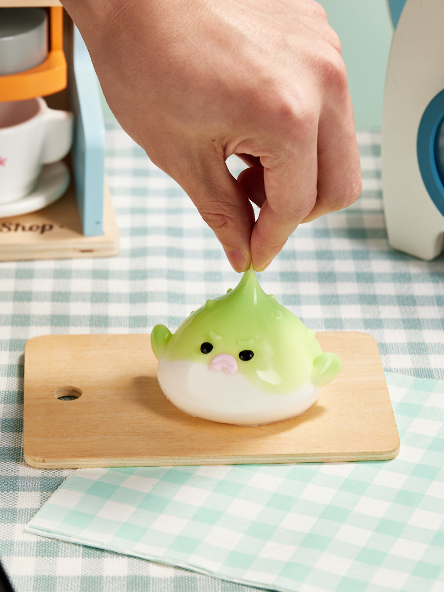 Green Pufferfish Squishy Toy
