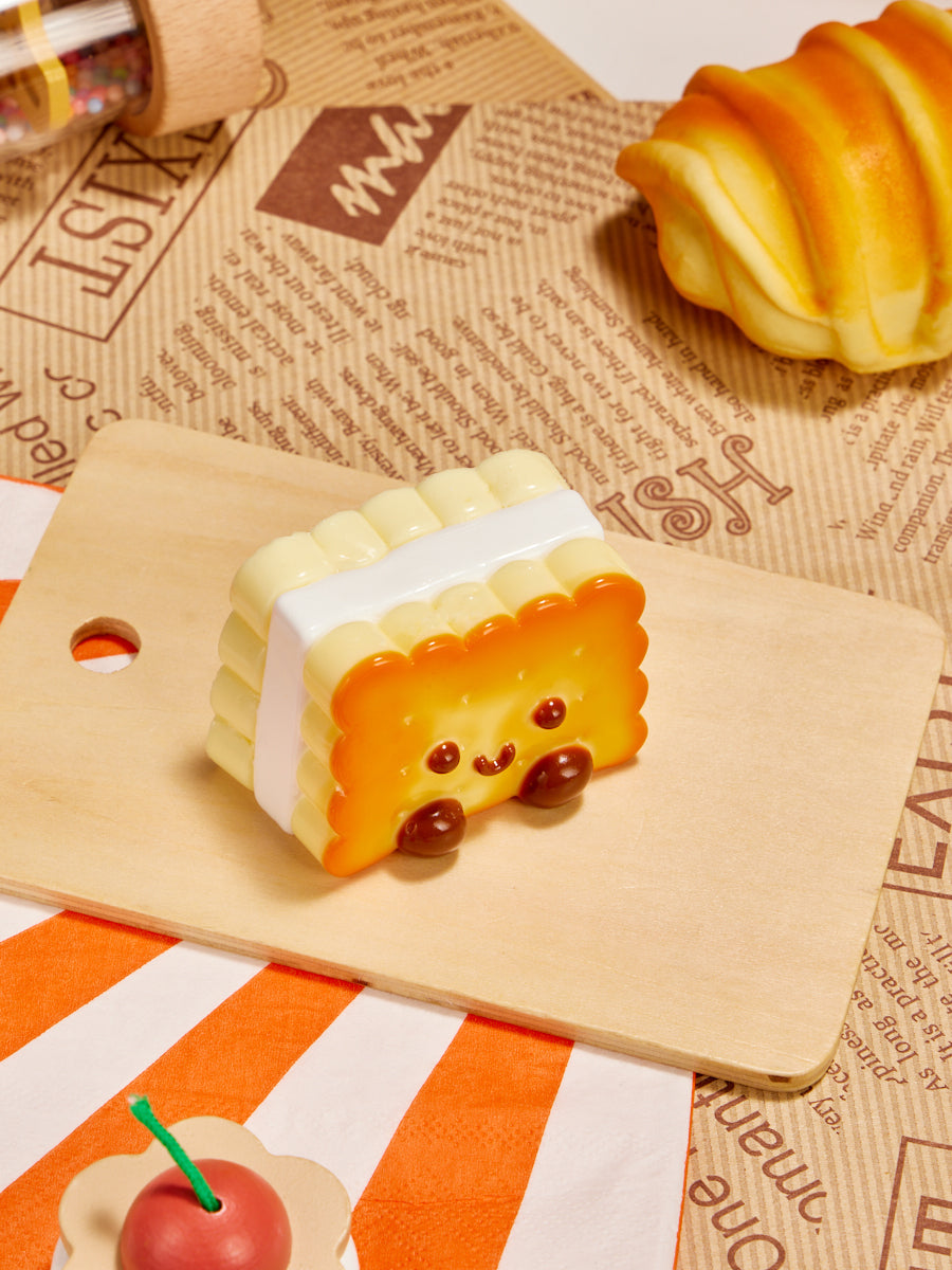 Cute Square Cookies Squishy Toy