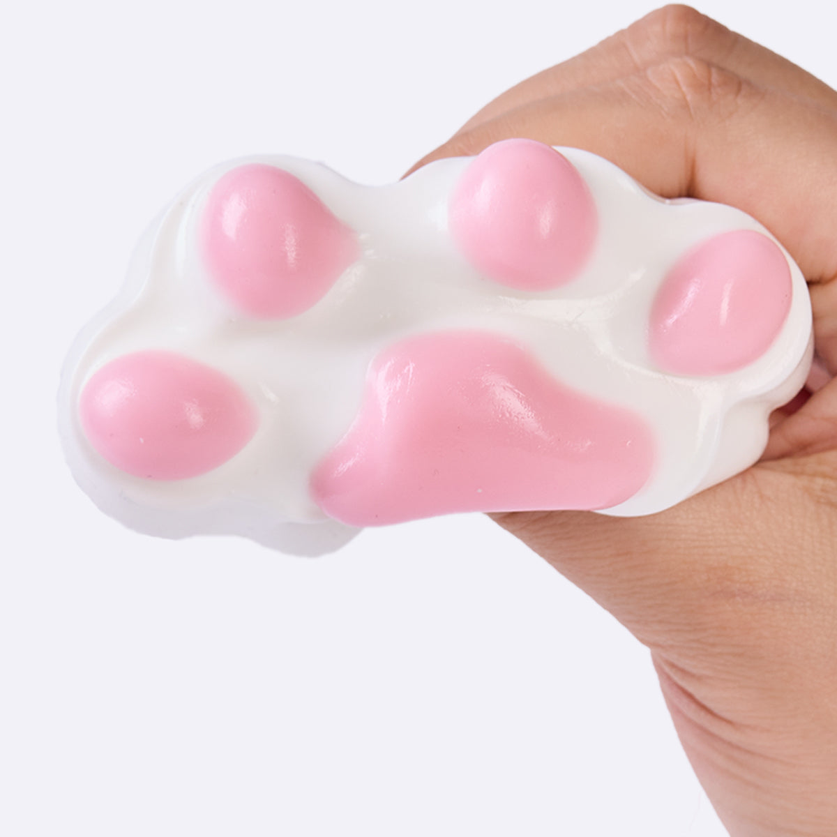 100g White-pink Paw Squishy Toy