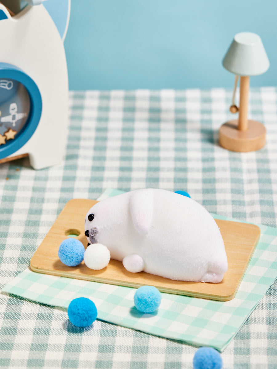 Flocked Seal Squishy Toy