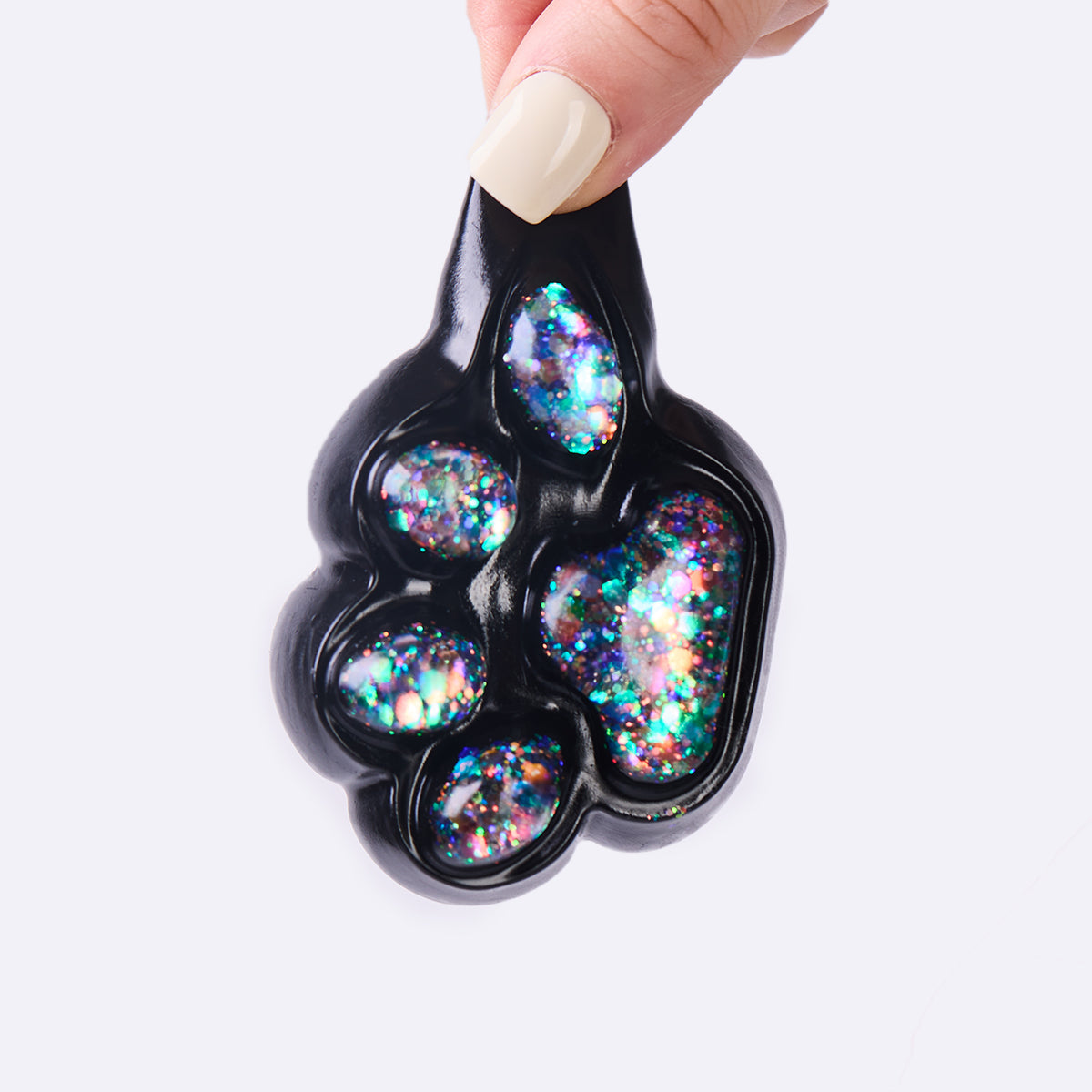 100g Black-bling Paw Squishy Toy