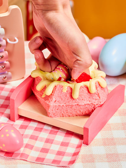 Strawberry Bread Squishy Toy