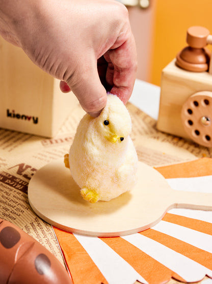 Flocked Chick Squishy Toy