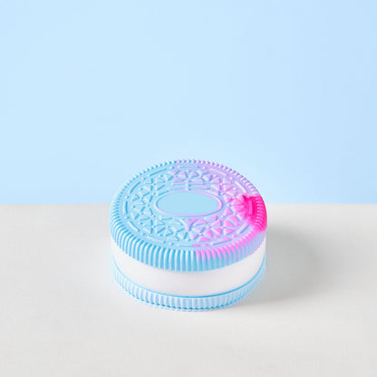 Blue-white Cookie Sandwich Squishy Toy