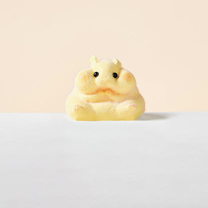 Flocked Hamster Squishy Toy