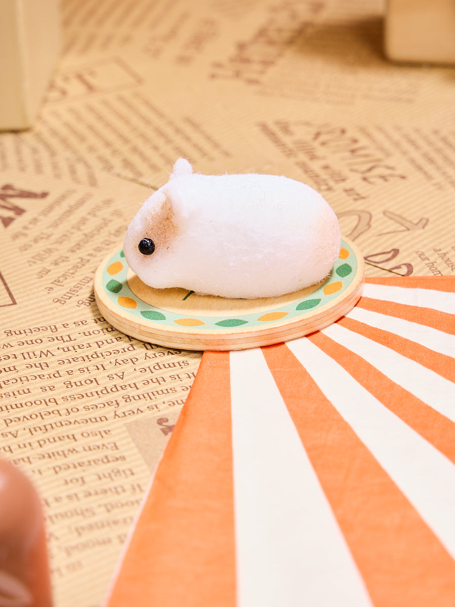 Flocked Mini Guinea Pig Squishy Toy