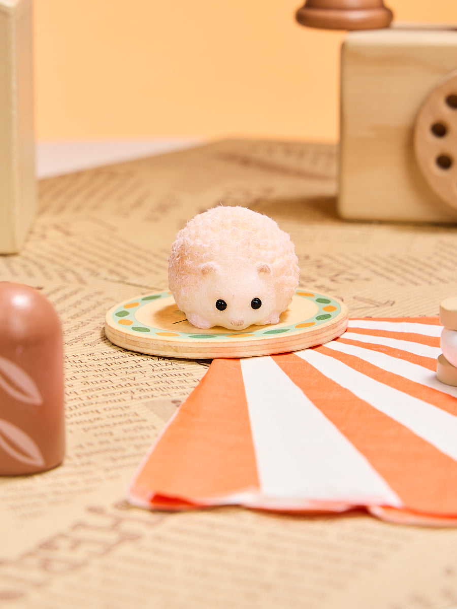 Flocked Mini Hedgehog Squishy Toy