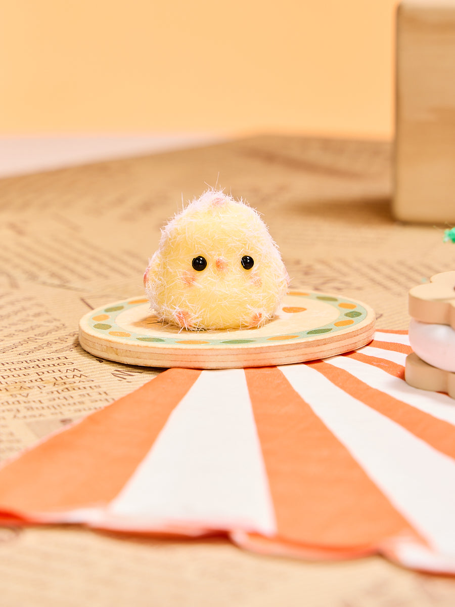 Flocked Mini Cute Chick Squishy Toy