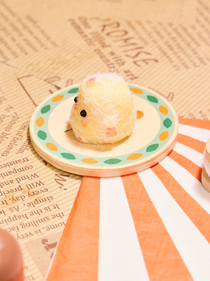 Flocked Mini Cute Chick Squishy Toy