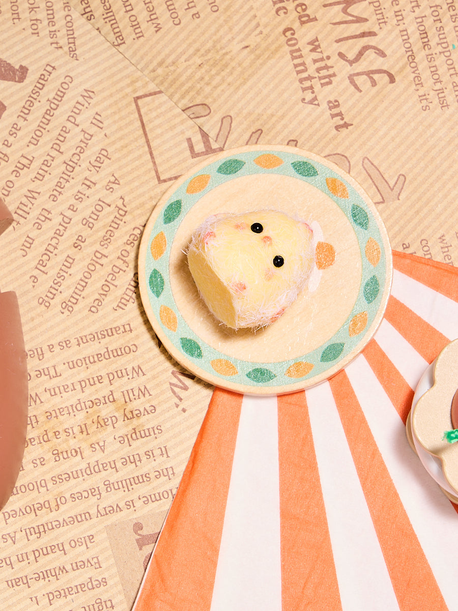 Flocked Mini Cute Chick Squishy Toy