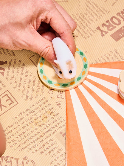 Flocked Mini Guinea Pig Squishy Toy