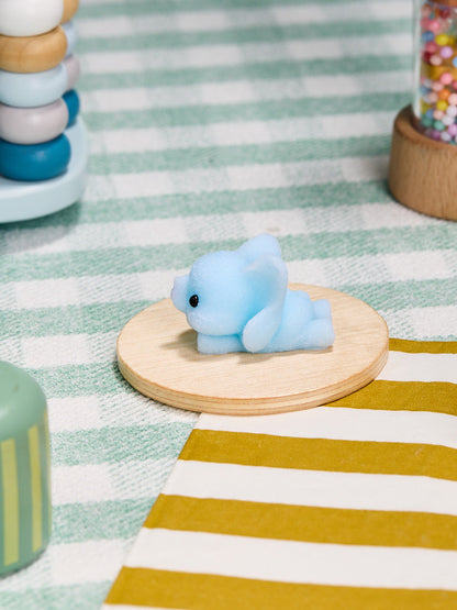 Flocked Mini Elephant Squishy Toy