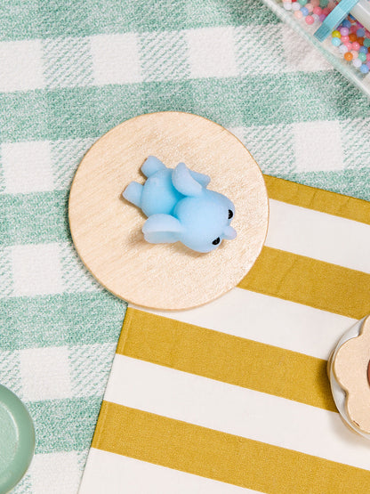 Flocked Mini Elephant Squishy Toy