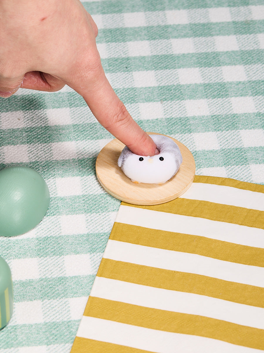 Flocked Mini Penguin Squishy Toy