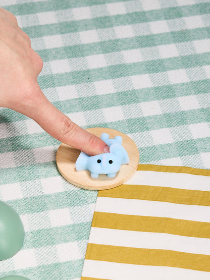 Flocked Mini Elephant Squishy Toy