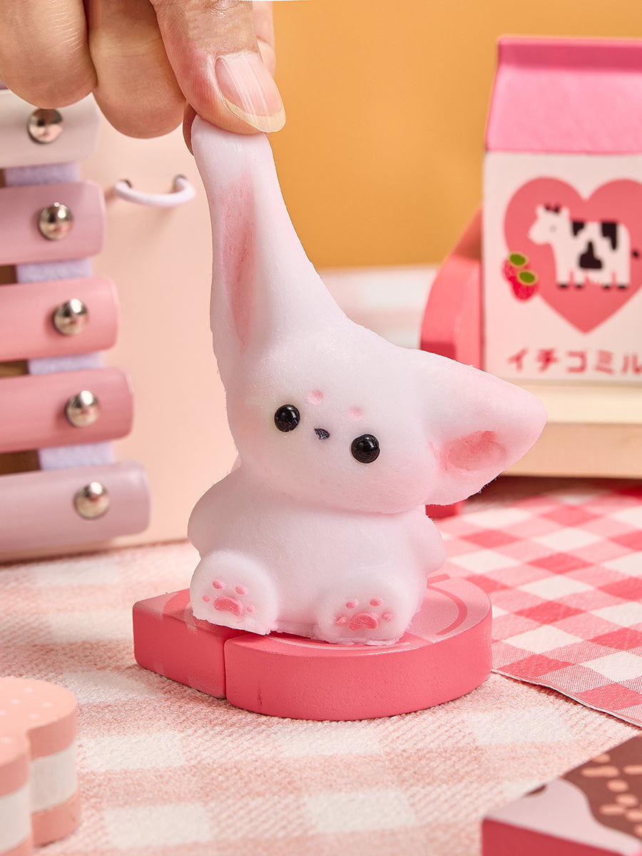 Flocked Cute Fox Squishy Toy