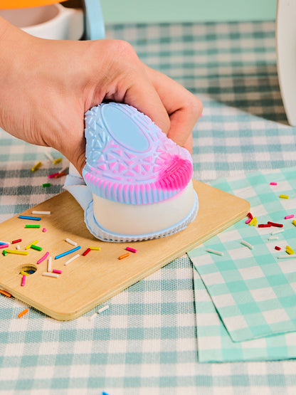 Blue-white Cookie Sandwich Squishy Toy