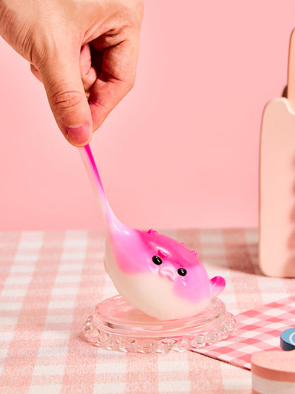 Fuchsia Pufferfish Squishy Toy
