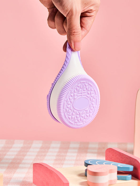 Purple-white Cookie Sandwich Sandwich Squishy Toy