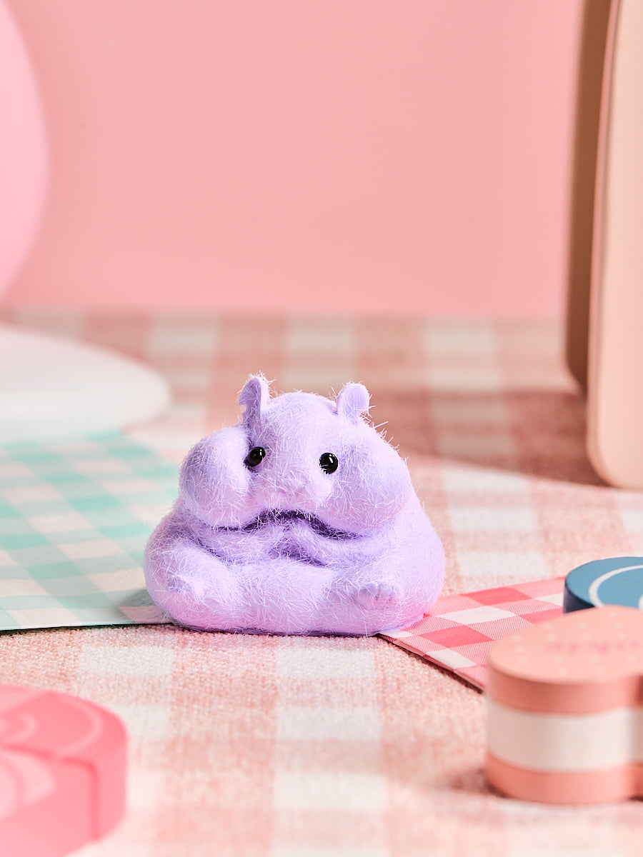 Flocked Hamster Squishy Toy