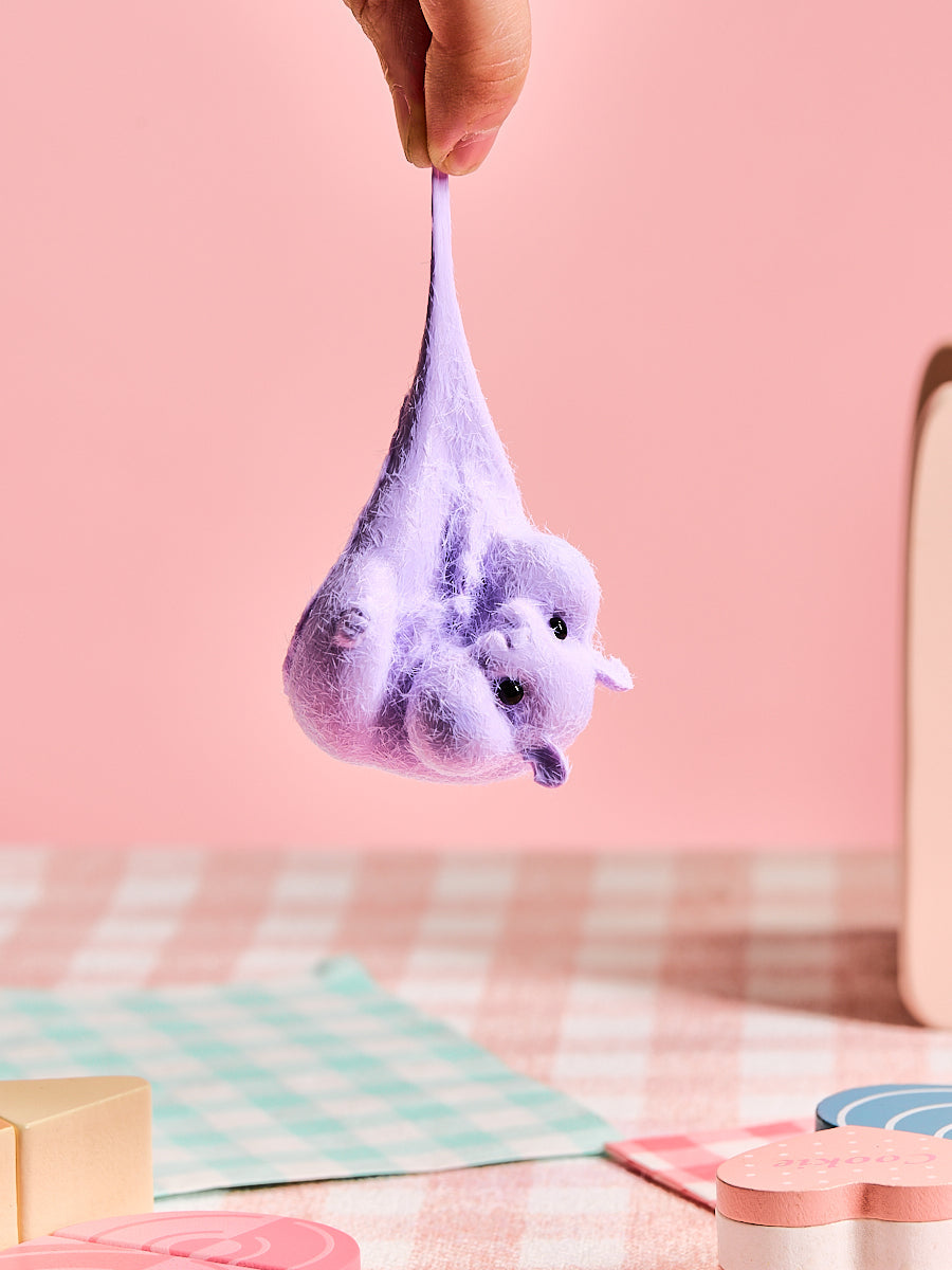 Flocked Hamster Squishy Toy