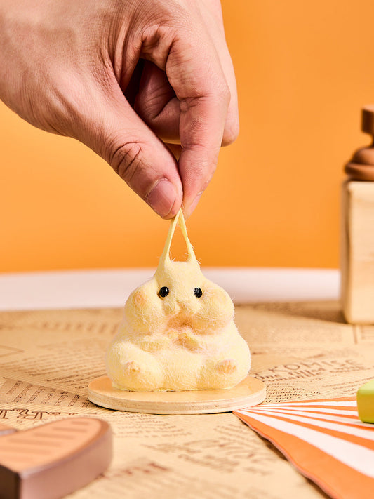 Flocked Hamster Squishy Toy