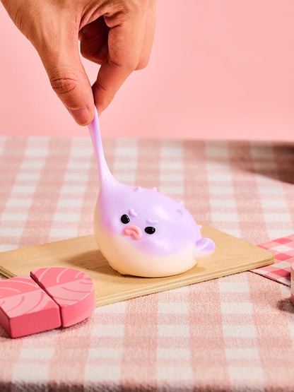 Purple Pufferfish Squishy Toy