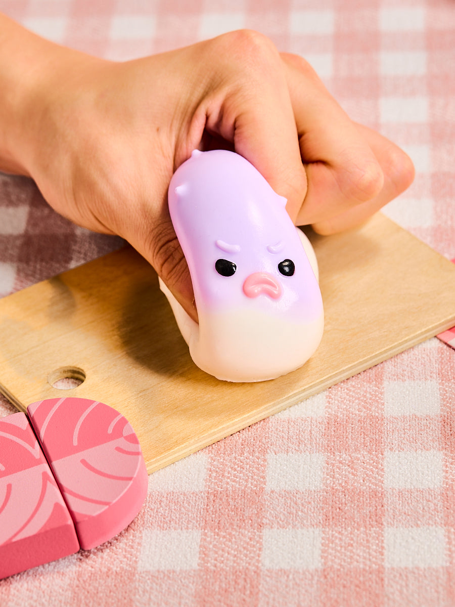 Purple Pufferfish Squishy Toy