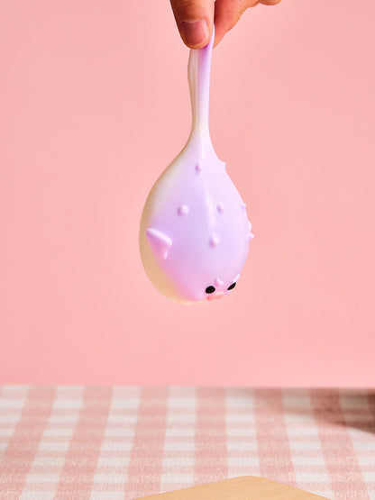 Purple Pufferfish Squishy Toy