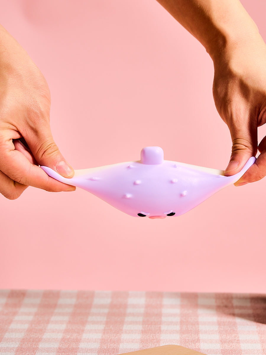 Purple Pufferfish Squishy Toy