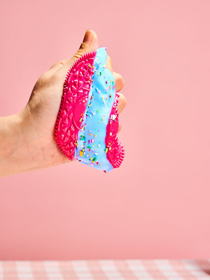 Fuchsia-blue Stretchy Cookie Sandwich Squishy Toy