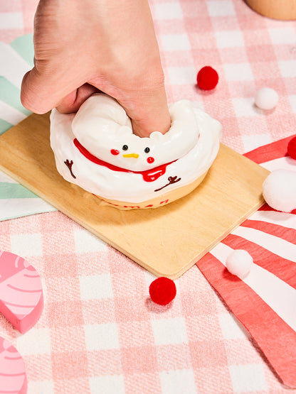 Snowman Ice Cream Squishy Toy