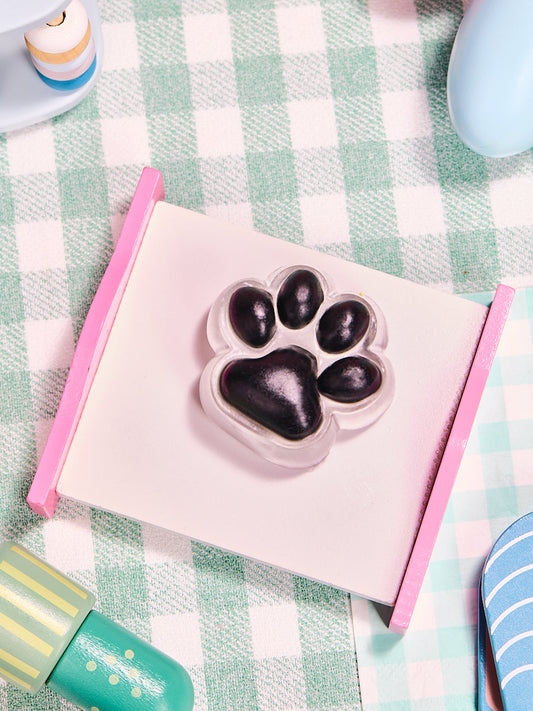 Transparent-black Paw Squeeze Toy