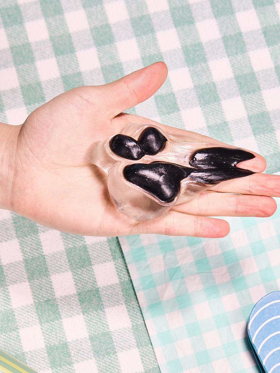 Transparent-black Paw Squishy Toy