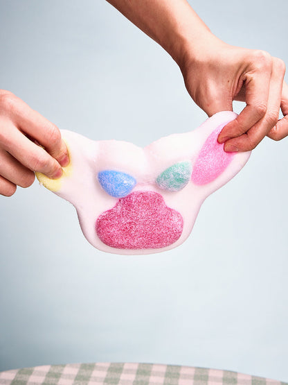 Flocked Big Colorful Paw Squishy Toy