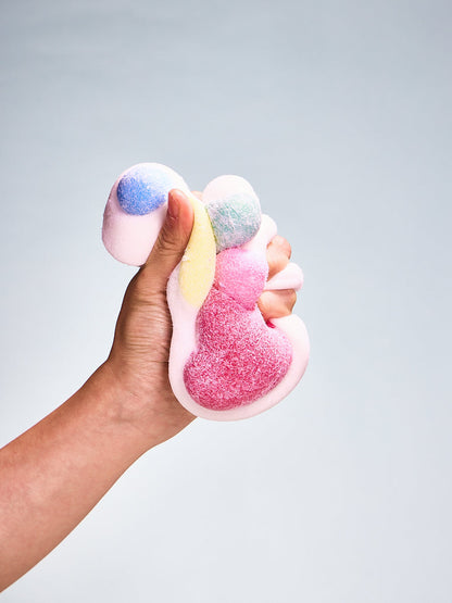 Flocked Big Colorful Paw Squishy Toy