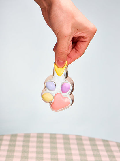 Transparent-colorful Paw Squishy Toy