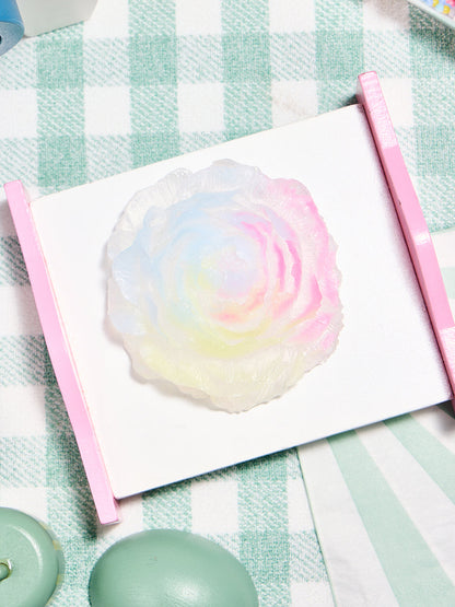 Transparent-colorful Peony Flower Squishy Toy