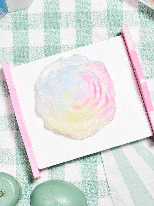 Transparent-colorful Peony Flower Squishy Toy