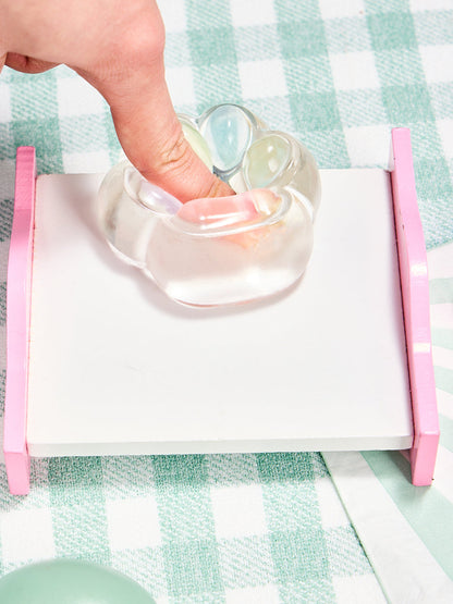Transparent-light-colorful Paw Squishy Toy