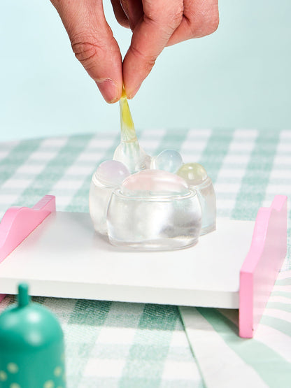 Transparent-light-colorful Paw Squishy Toy