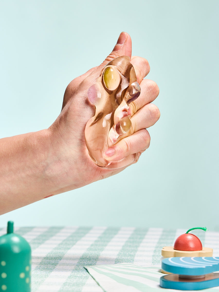 Transparent-light-colorful Paw Squishy Toy