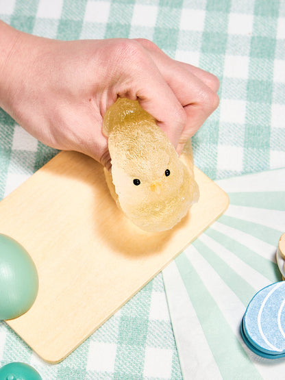 Transparent-yellow Chick Squishy Toy