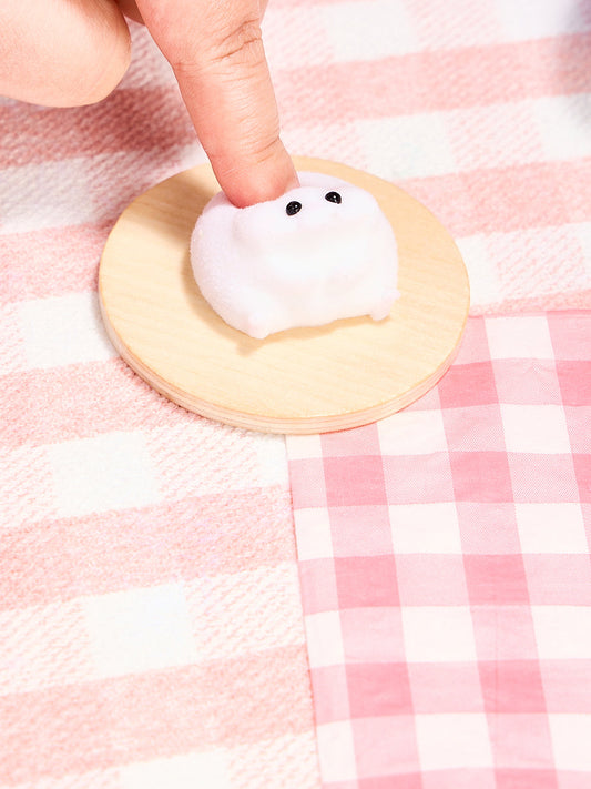 Flocked Mini Hamster Squishy Toy