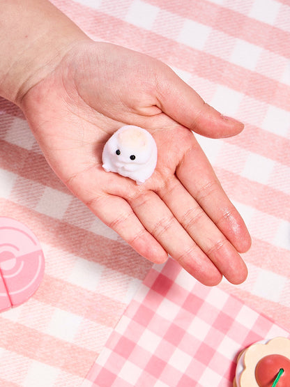 Flocked Mini Hamster Squishy Toy